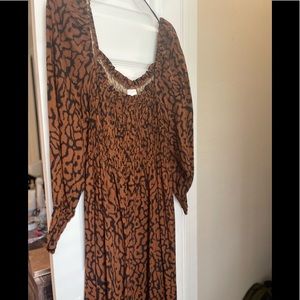 Brown H&M maxi dress